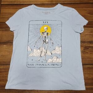 Wound Up Junior Blue Tee Tarot Card "Main Character Energy" - Size M (7-9)